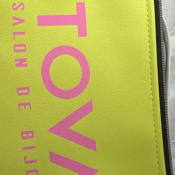 TOVA Rydell Necklace Antique Silver Statement Holiday Sparkle Runway Glam Drop - Picture 14 of 16